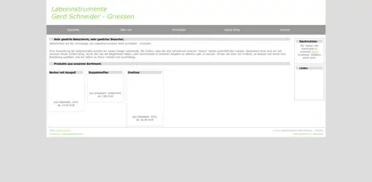 Screenshot of Laborinstrumente Gerd Schneider