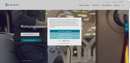 Screenshot of SGL CARBON SE
