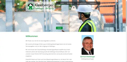 Screenshot of Gefahrgutberatung Kleeberger