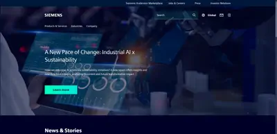 Screenshot of Siemens AG