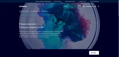 Screenshot of Siemens AG - Process Automation