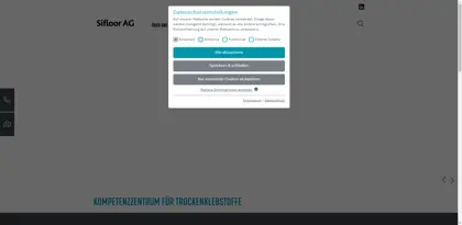 Screenshot of SIFLOOR AG
