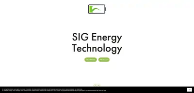 Screenshot of SIG Energy Technology