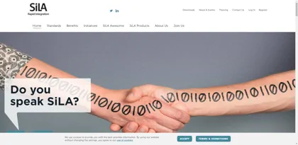 Screenshot of Association Consortium  Standardization in Lab Automation (SiLA)