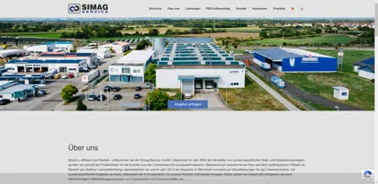 Screenshot of Simag Service GmbH