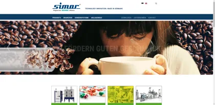 Screenshot of Simar GmbH