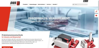 Screenshot of SIOS Messtechnik GmbH