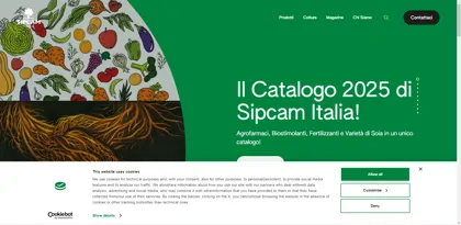 Screenshot of Sipcam S.p.A.