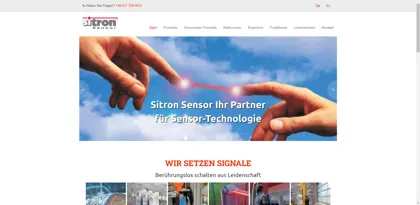 Screenshot of Sitron Sensor GmbH