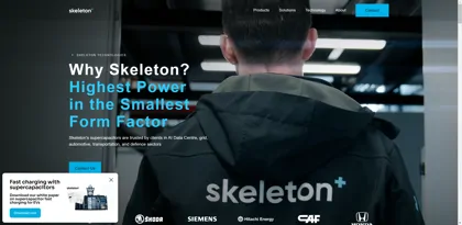 Screenshot of Skeleton Technologies GmbH