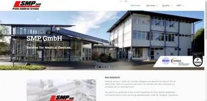 Screenshot of SMP GmbH