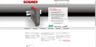 Screenshot of Soemer Messtechnik GmbH