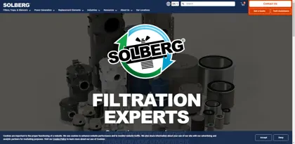 Screenshot of Solberg International, Ltd.