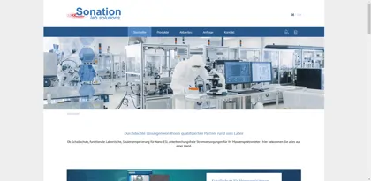 Screenshot of Sonation GmbH