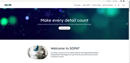 Screenshot of SOPAT GmbH