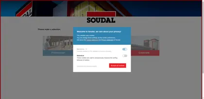 Screenshot of Soudal Química S.L.