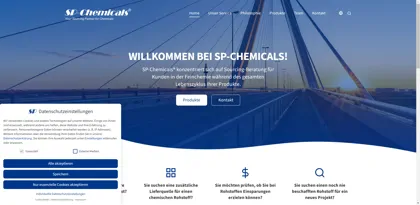 Screenshot of SP-Chemicals GmbH