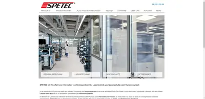 Screenshot of Spetec GmbH