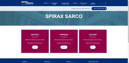 Screenshot of Spirax Sarco AG