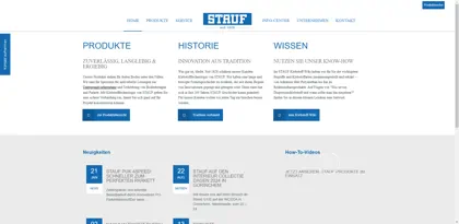 Screenshot of Stauf Klebstoffwerk GmbH