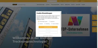 Screenshot of STELA Laxhuber GmbH