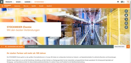 Screenshot of STOCKMEIER Chemie GmbH & Co. KG