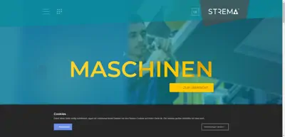 Screenshot of Strema Maschinenbau GmbH