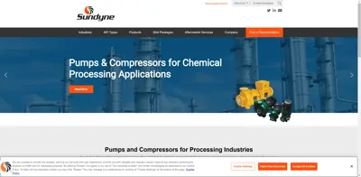 Screenshot of Sundyne Corporation