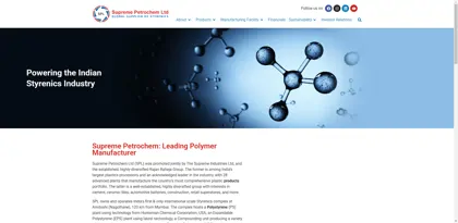 Screenshot of Supreme Petrochem Ltd.