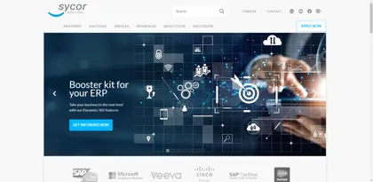 Screenshot of SYCOR GmbH