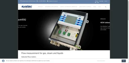 Screenshot of systec Controls Mess- und Regeltechnik GmbH