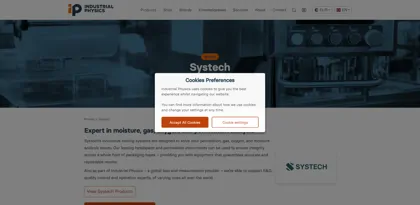 Screenshot of Systech Instruments Ltd