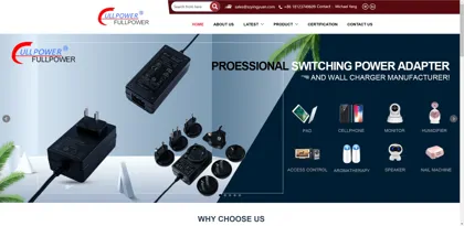 Screenshot of Shenzhen Shi Yingyuan Electronics Co., Ltd.