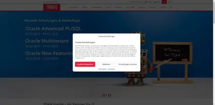 Screenshot of TEAM GmbH