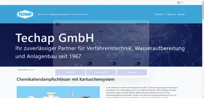 Screenshot of Techap GmbH