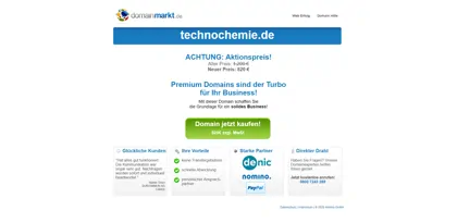 Screenshot of Evonik Technochemie GmbH