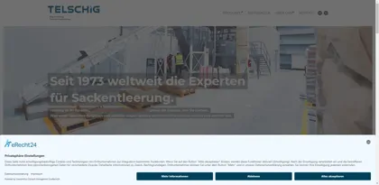 Screenshot of Telschig Verfahrenstechnik GmbH