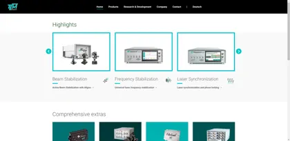 Screenshot of TEM Messtechnik GmbH