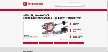 Screenshot of Temposonics GmbH & Co. KG