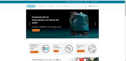 Screenshot of TENNANT GmbH & Co. KG