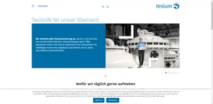 Screenshot of TESIUM GmbH