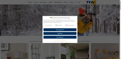 Screenshot of TFA Dostmann GmbH & Co KG