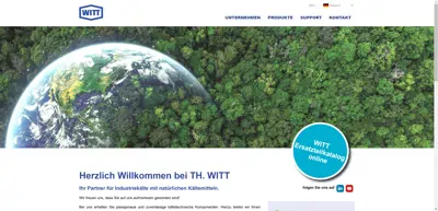 Screenshot of TH. WITT Kältemaschinenfabrik GmbH