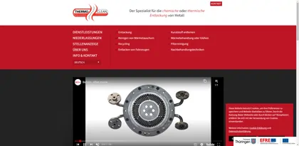 Screenshot of Thermo-Clean Thüringen GmbH