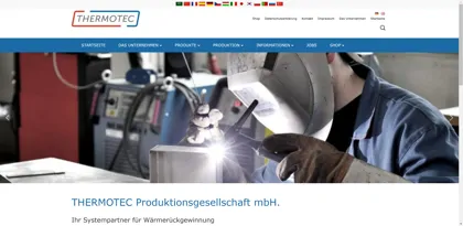 Screenshot of Thermotec Produktionsgesellschaft m.b.H.