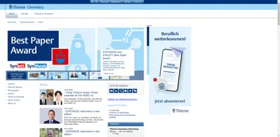 Screenshot of Georg Thieme Verlag KG