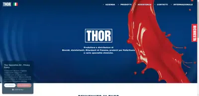 Screenshot of Thor Specialties srl