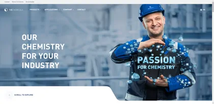 Screenshot of TIB Chemicals AG