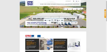 Screenshot of TIRA GmbH
