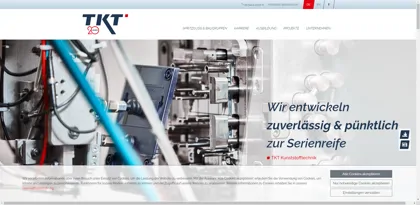 Screenshot of TKT-Kunststoff-Technik GmbH